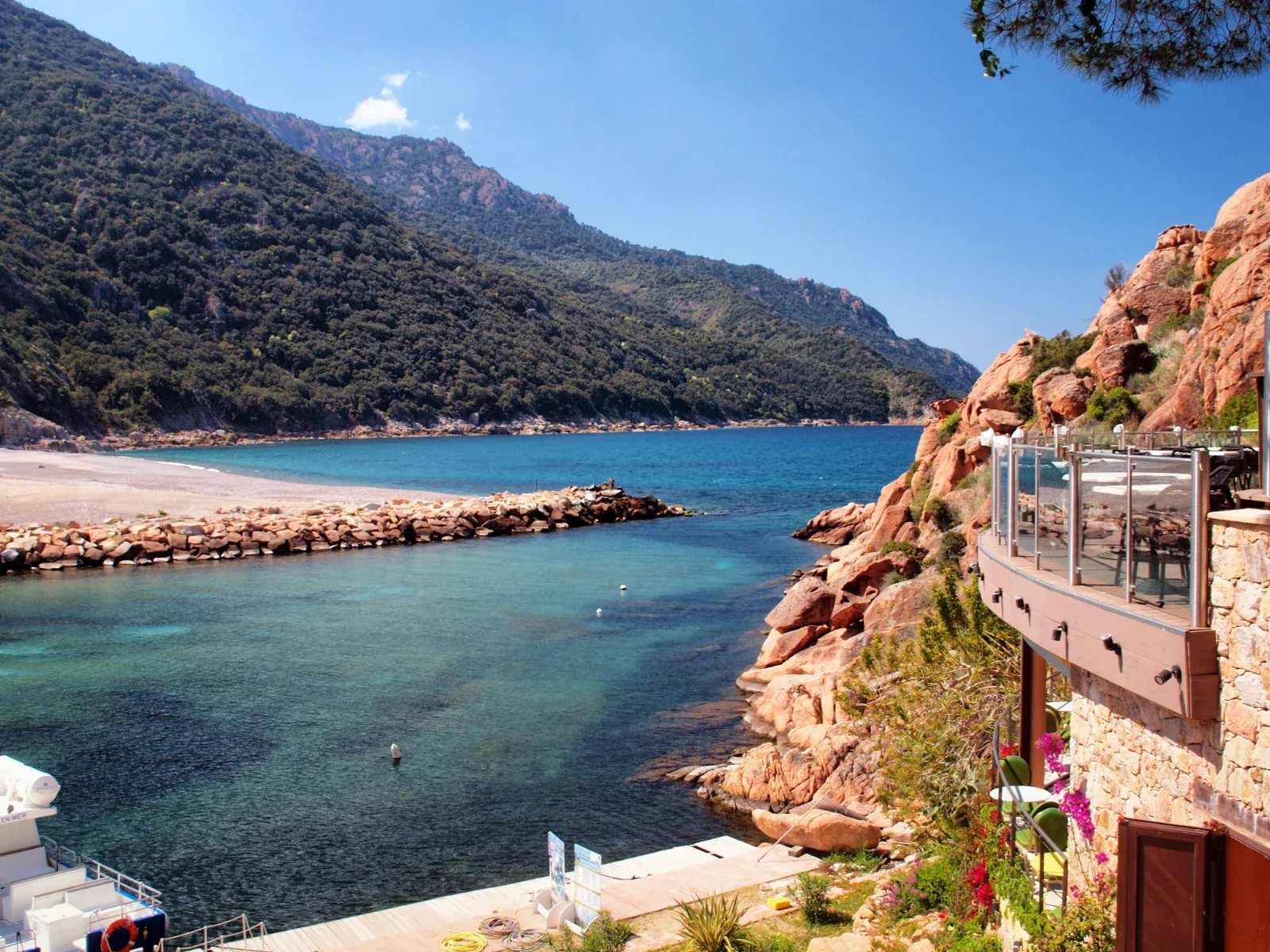 The mouth of the Porto river, at Ota, Corsica